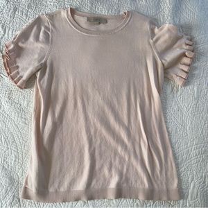 LOFT Ruffle Sleeve Tee